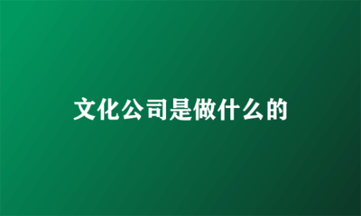 文化公司策劃 創(chuàng)意、連接與價(jià)值的構(gòu)建者